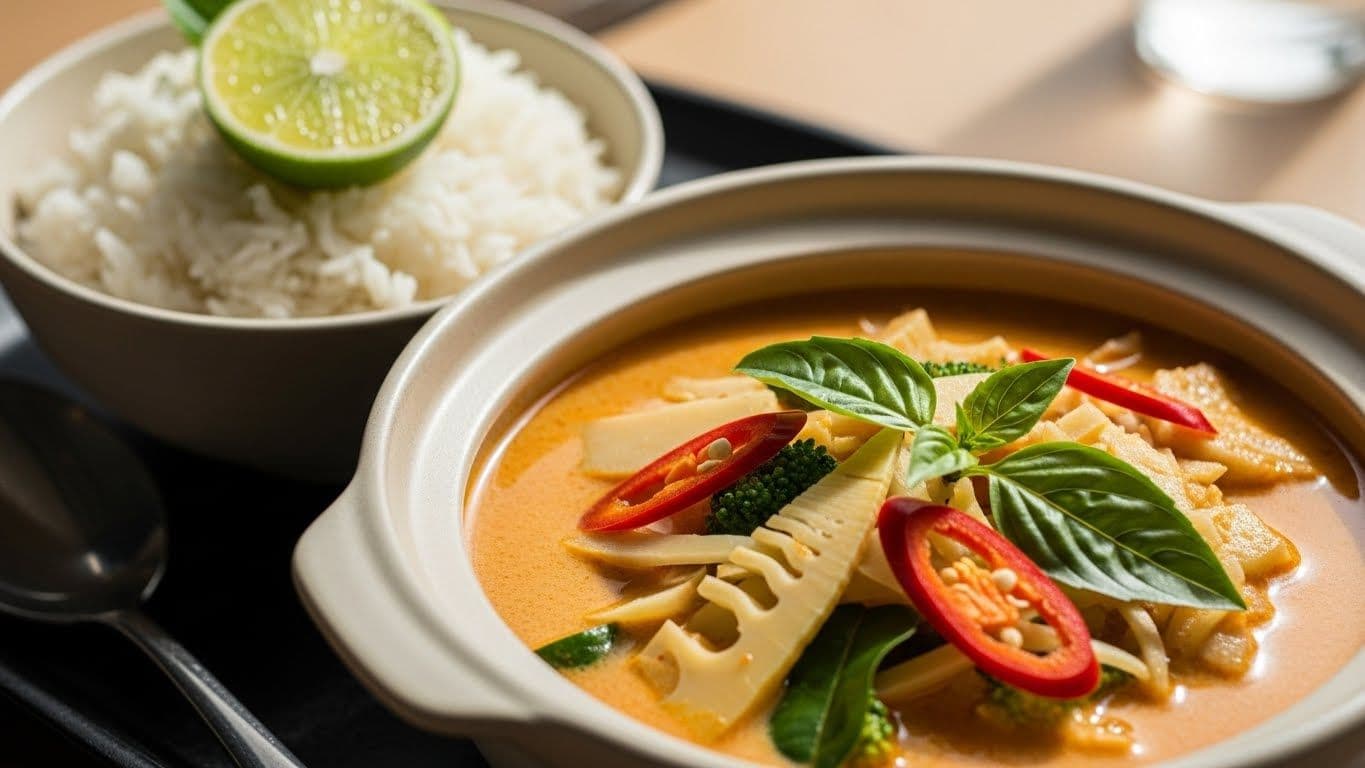 Thai Red Vegetable Curry with Coconut Milk